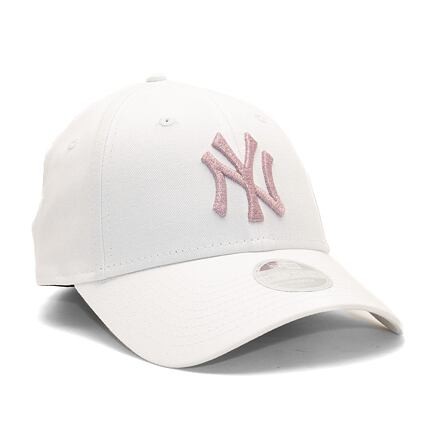 9FORTY Womens MLB Metallic Logo New York Yankees White  One Size