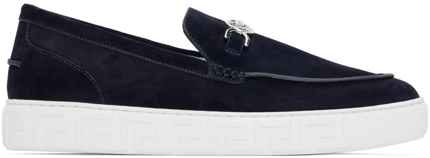 Navy Medusa '95 Greca Loafers