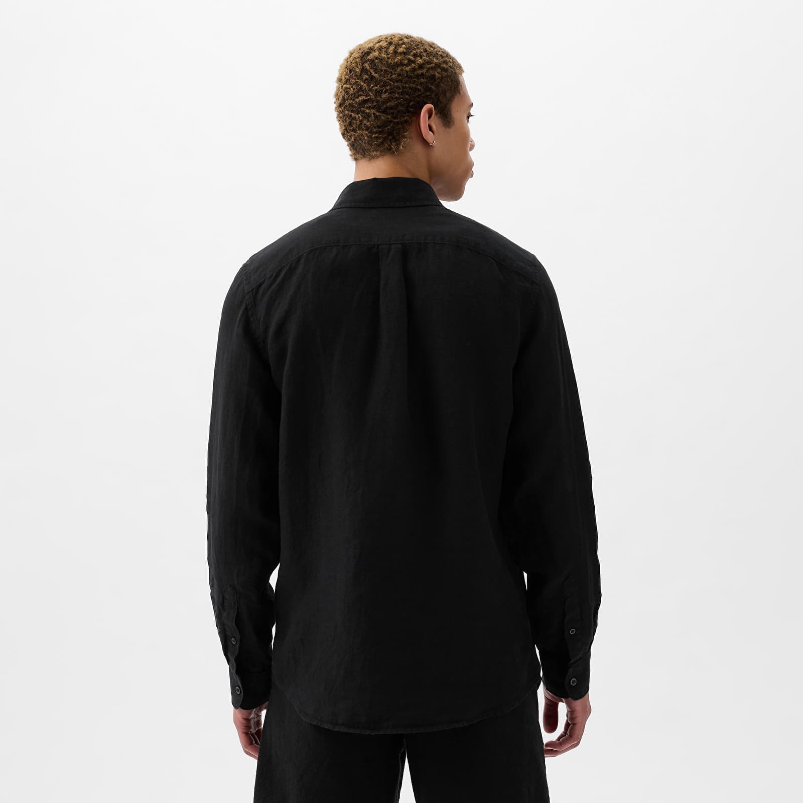 Longsleeve Linen Shirt True Black V2