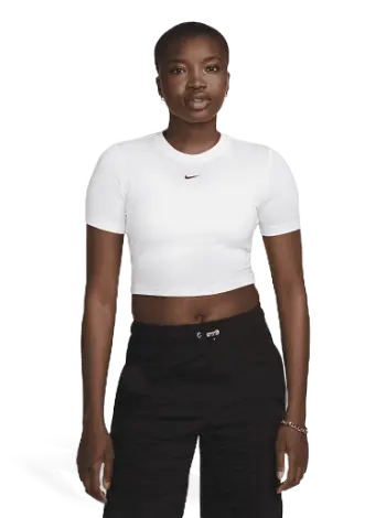 Nike Essential Slim Crop Swoosh Tee FB2873-100