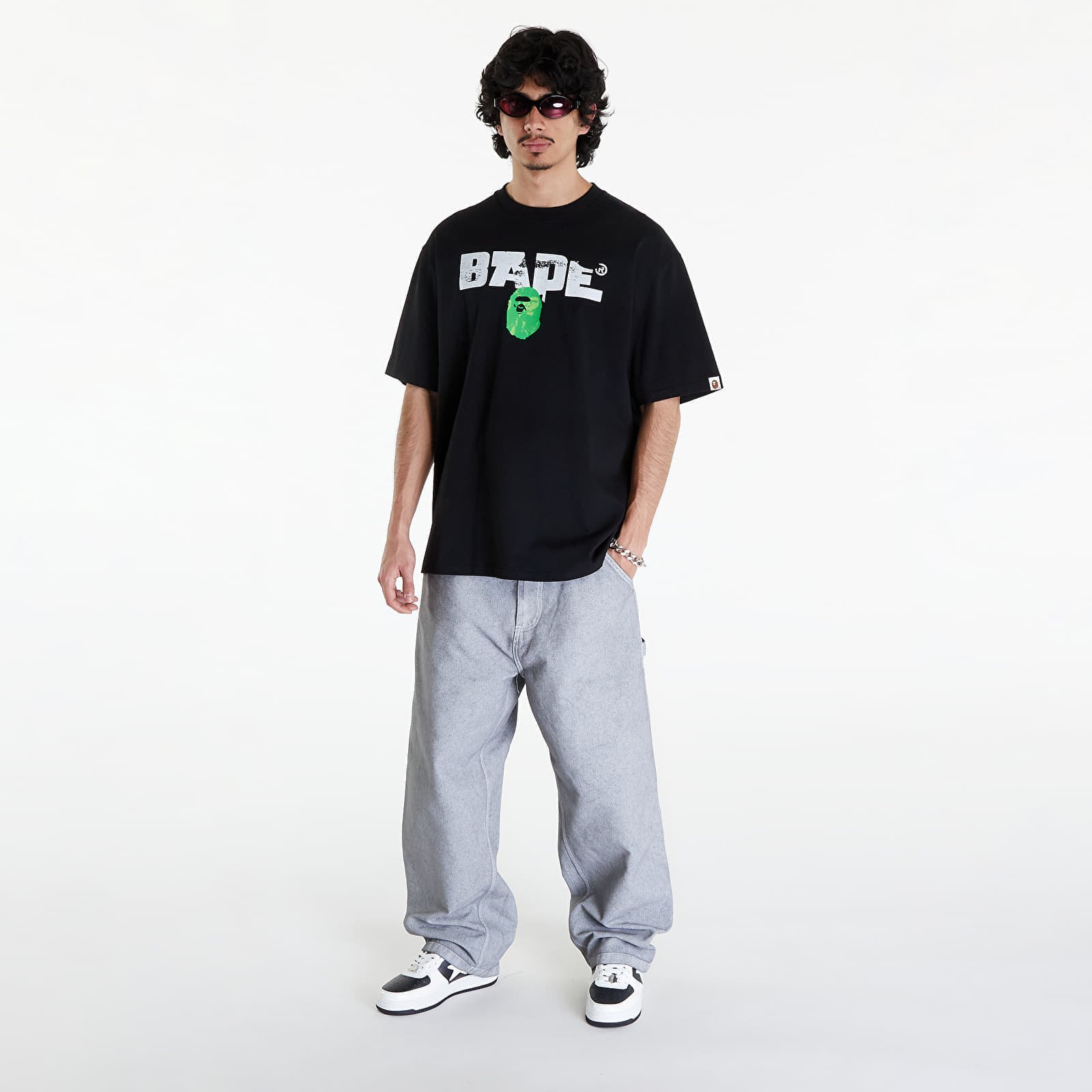 A BATHING APE Bape Army Relaxed Fit Tee Black