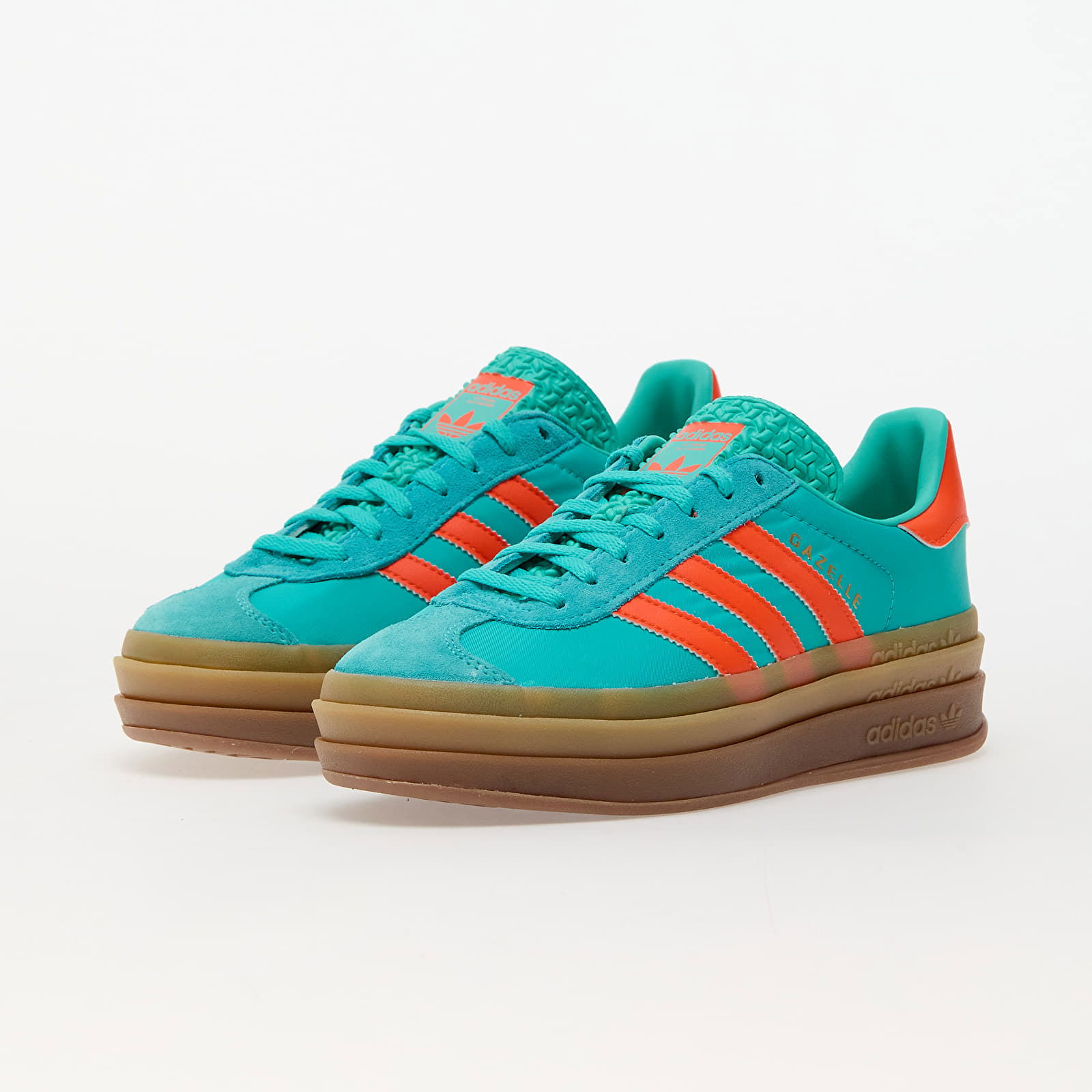 Adidas Men's Gazelle Bold W Sneakers in Mint Rush/Impact Orange, Size UK 3 | END. Clothing