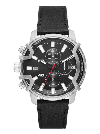Diesel Griffed Chronograph Leather Watch DZ4603