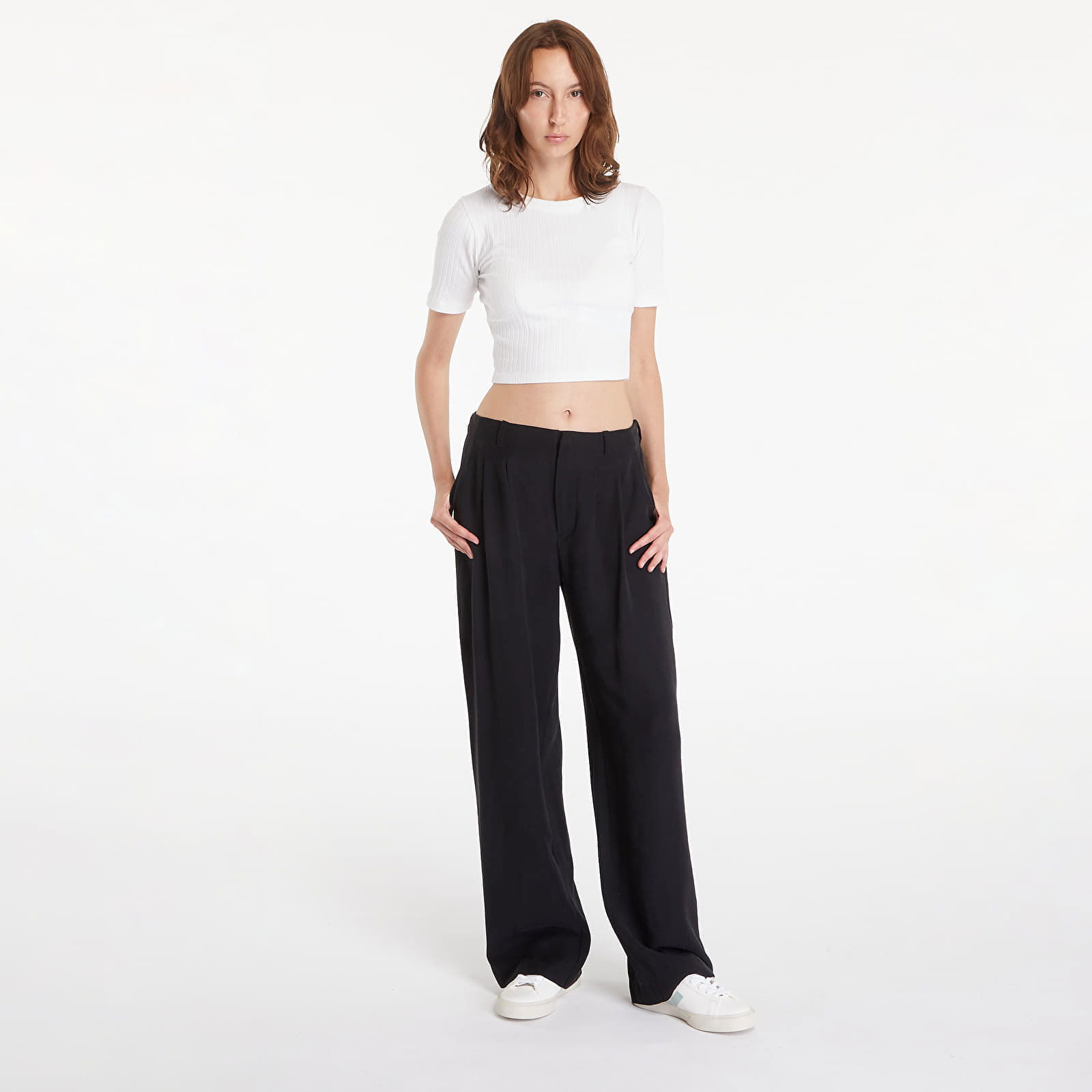 Viscose Relaxed Chino Pants Black