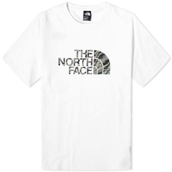 The North Face Easy T-Shirt in Tnf White/Beta Flash Print NF0A87N5YPO1