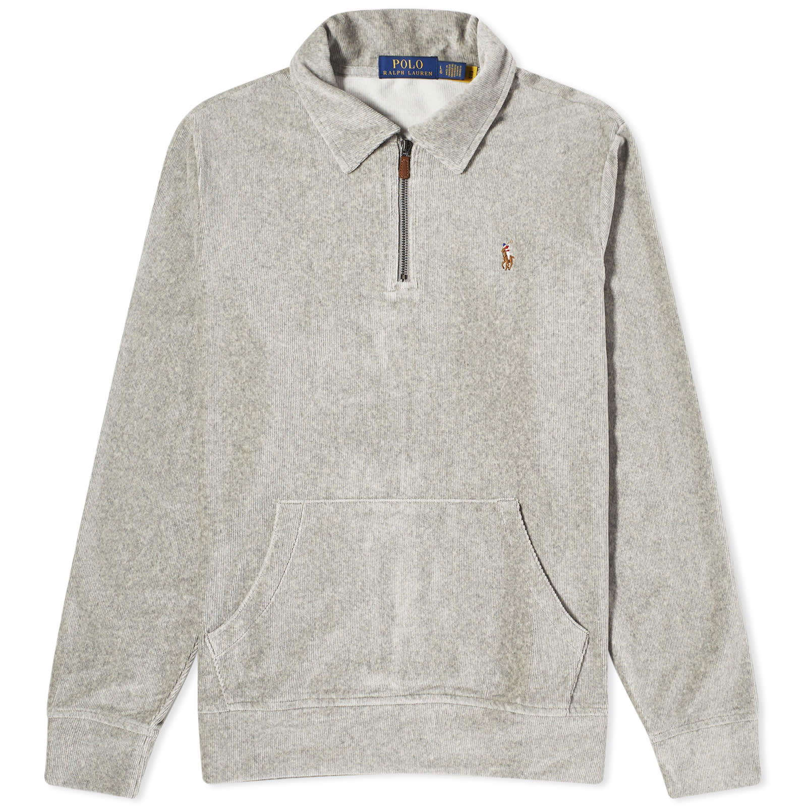 Corduroy Quarter Zip Crewneck