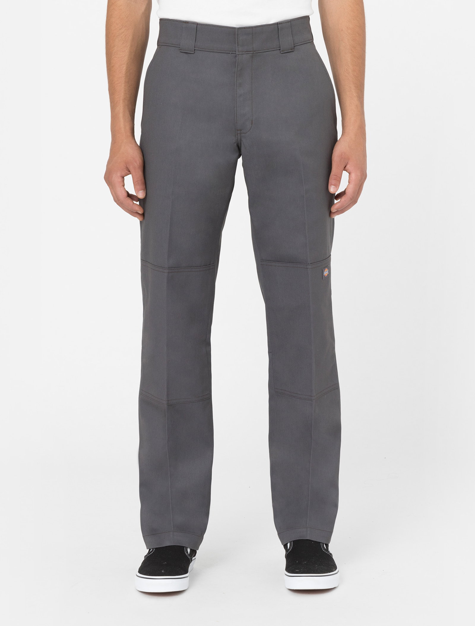 Slim Straight Double Knee Trousers