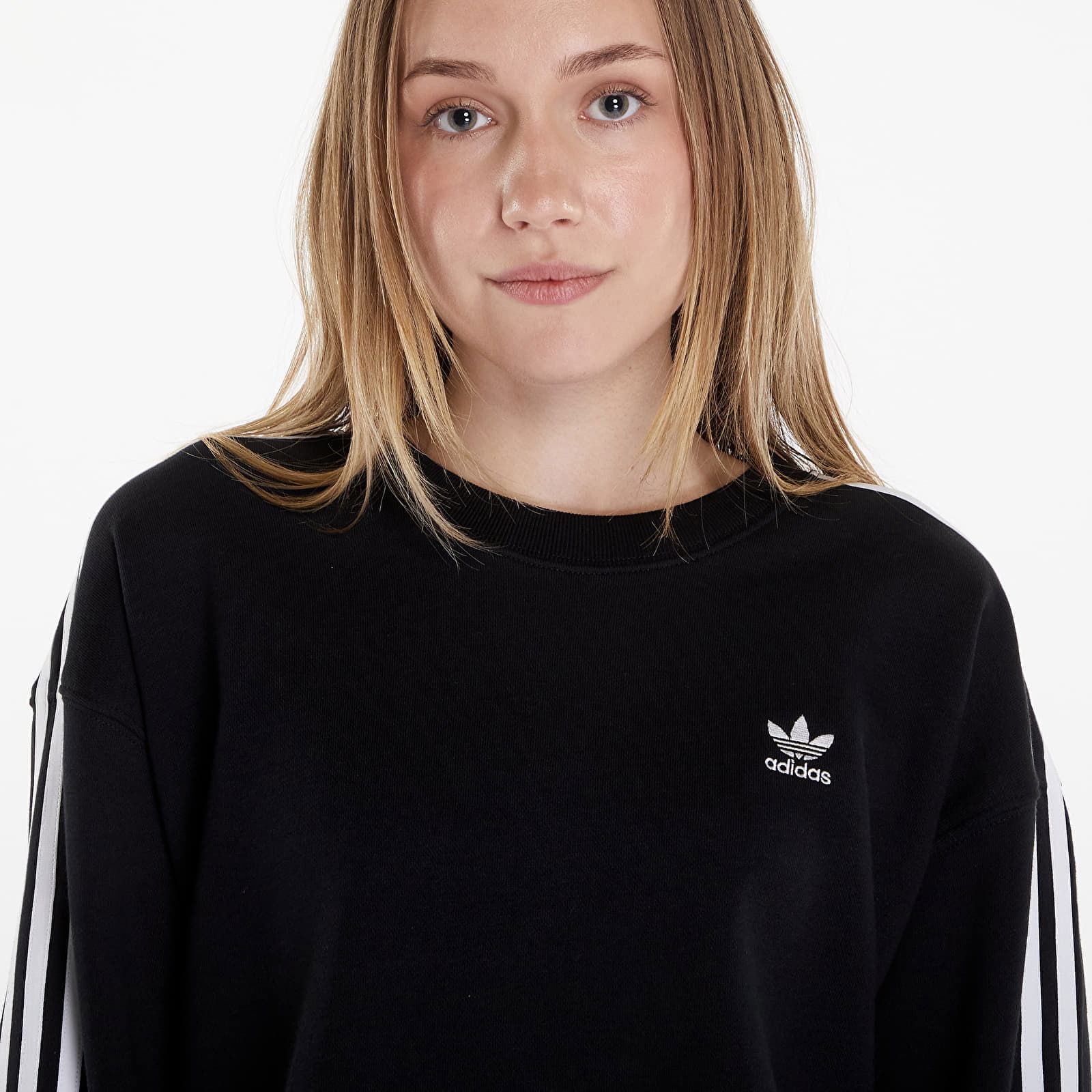 3 Stripes Classics Crew Black