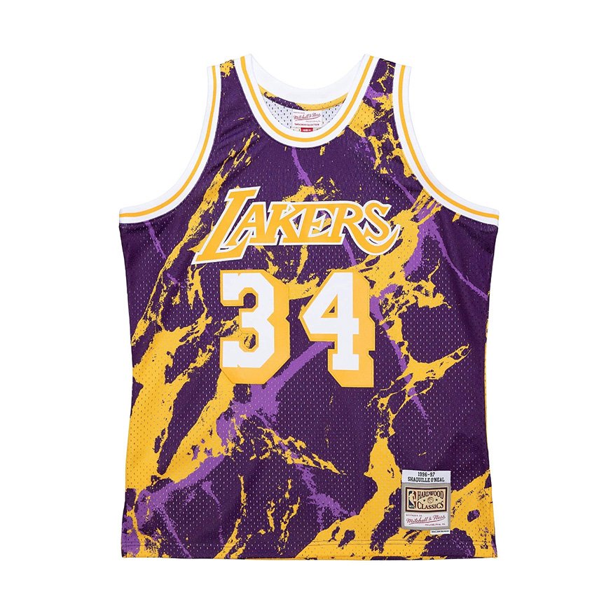 NBA Los Angeles Lakers Shaquille O'Neal Team Marble Swingman Jersey