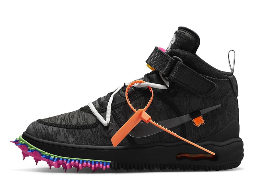 Off-White x Air Force 1 Mid "Black"