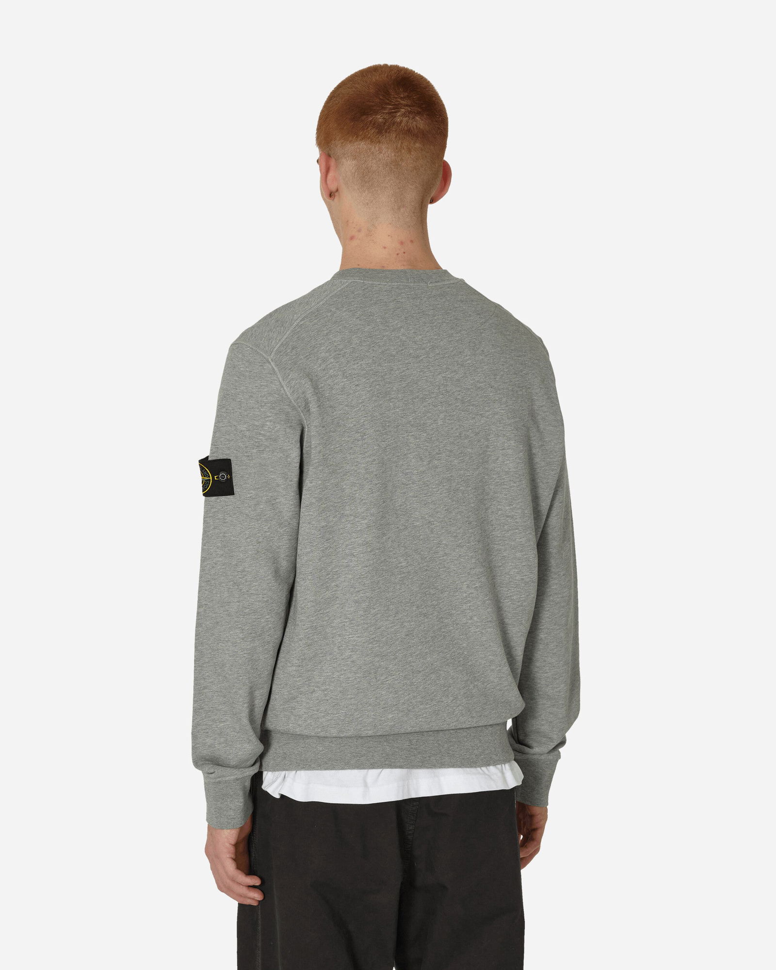 Garment Dyed Crewneck Sweatshirt "Melange Grey"