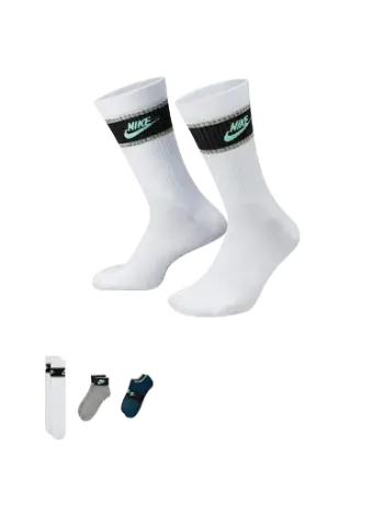 Nike Everyday Essentials Multi-Height Socks 3 Pairs DQ9166-902