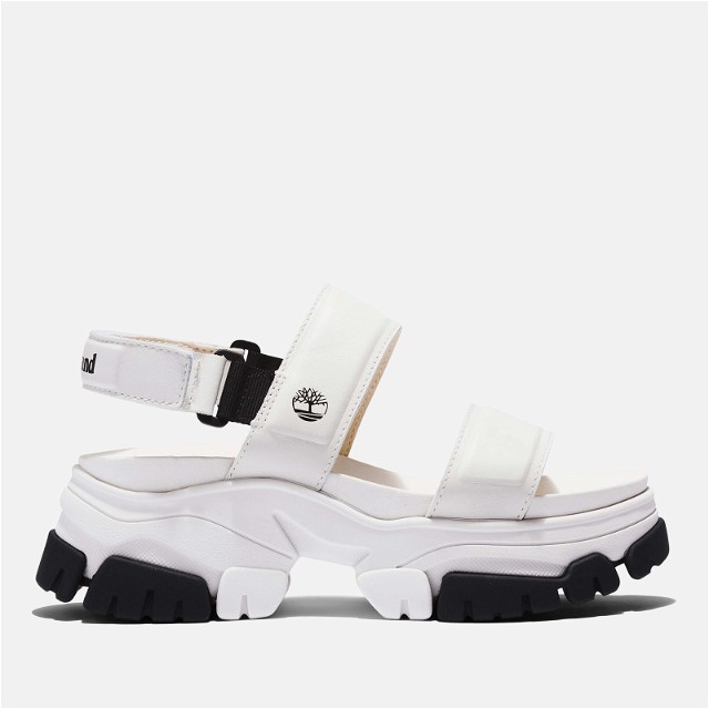 Women's Adley Way Leather Chunky Sandals - Blanc De Blanc - UK 3