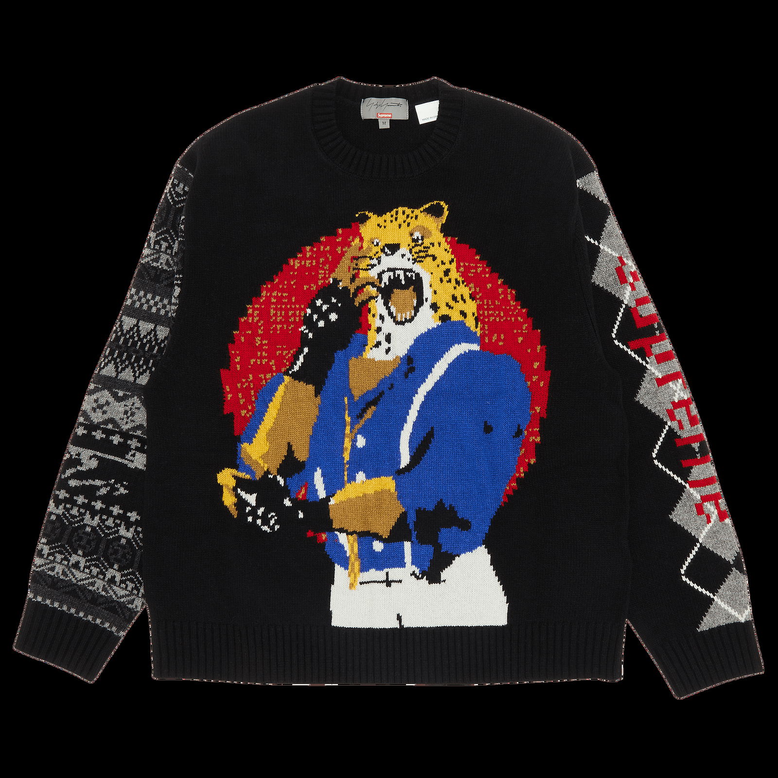 Svetr Supreme Yohji Yamamoto x TEKKEN Sweater FW22SK7 BLACK | FLEXDOG