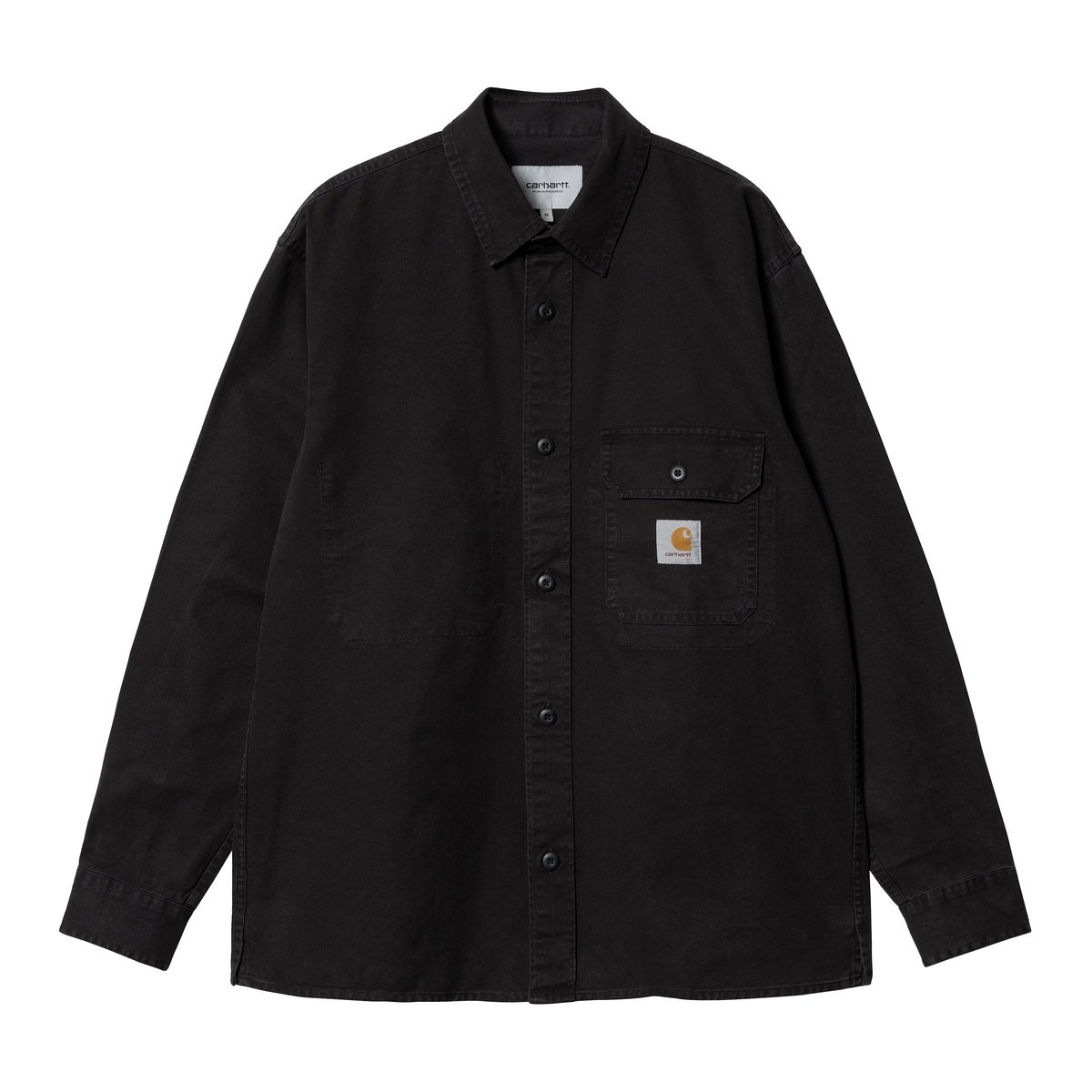 Reno Shirt Jacket "Black garment dyed"