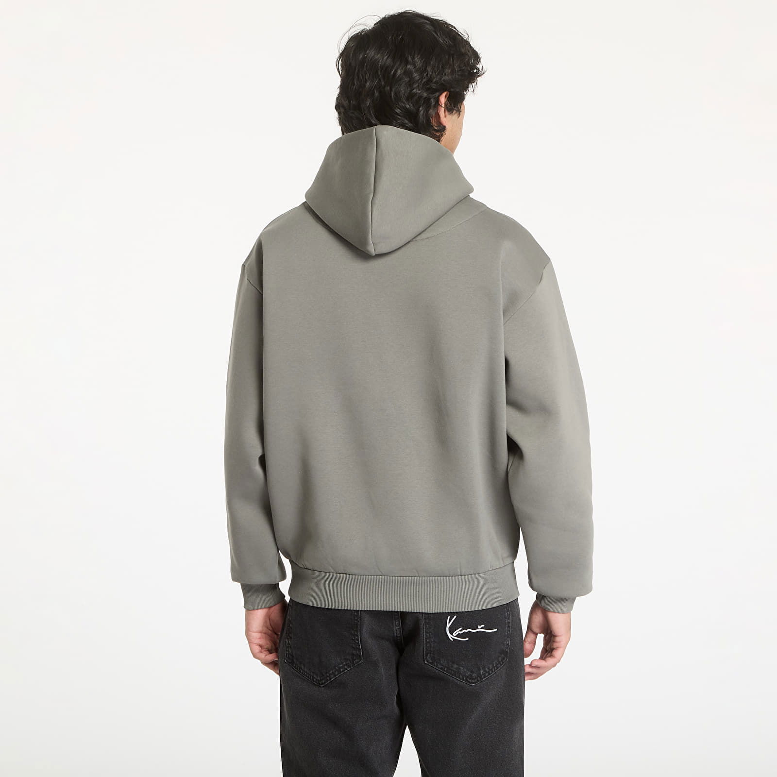 Small Signature Essential OS Hoodie Anthracite