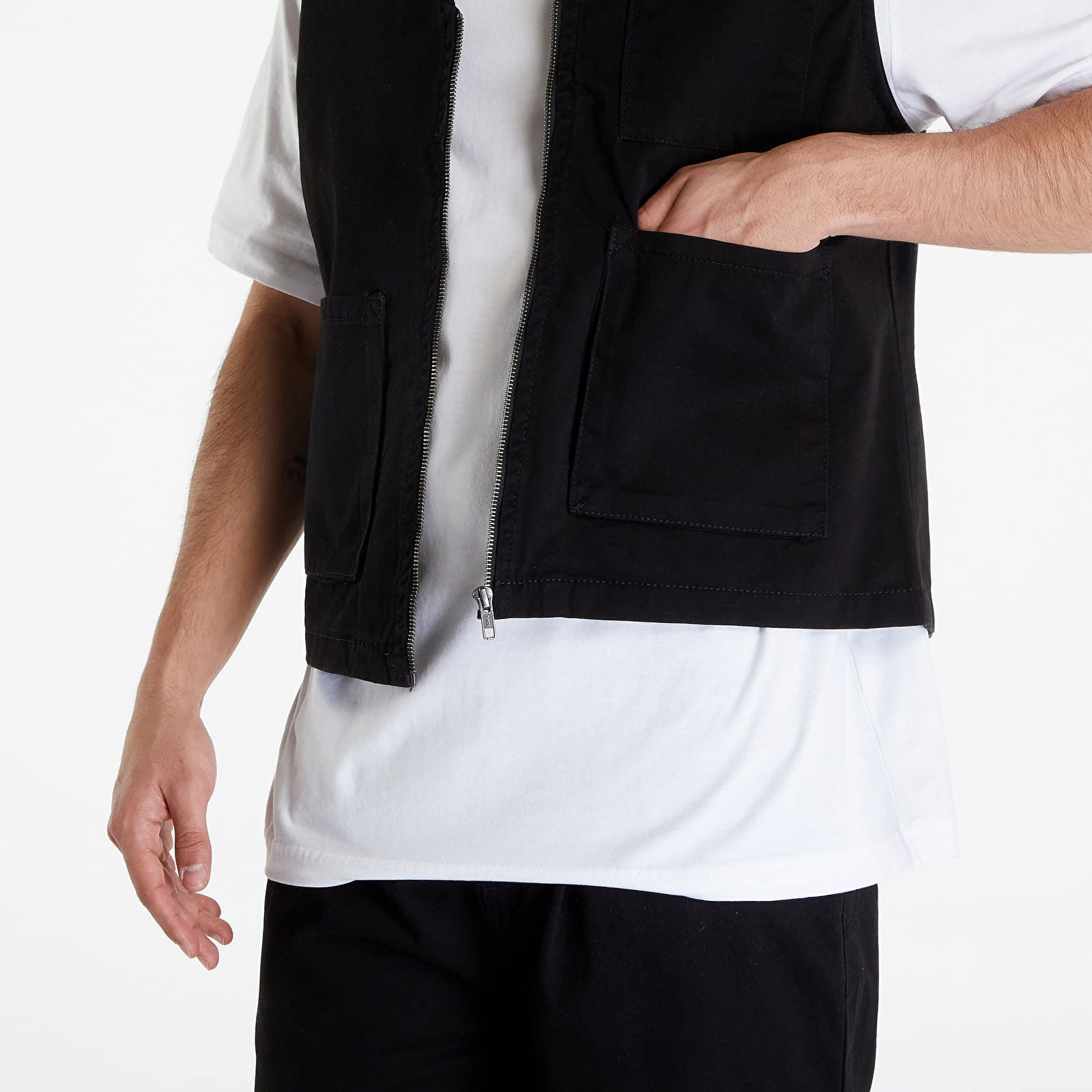 Organic Cotton Vest Black