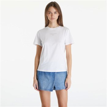 Tommy Hilfiger Dámské tričko Tommy Jeans Regrular Essential Logo Tee White DW0DW17828 YBR