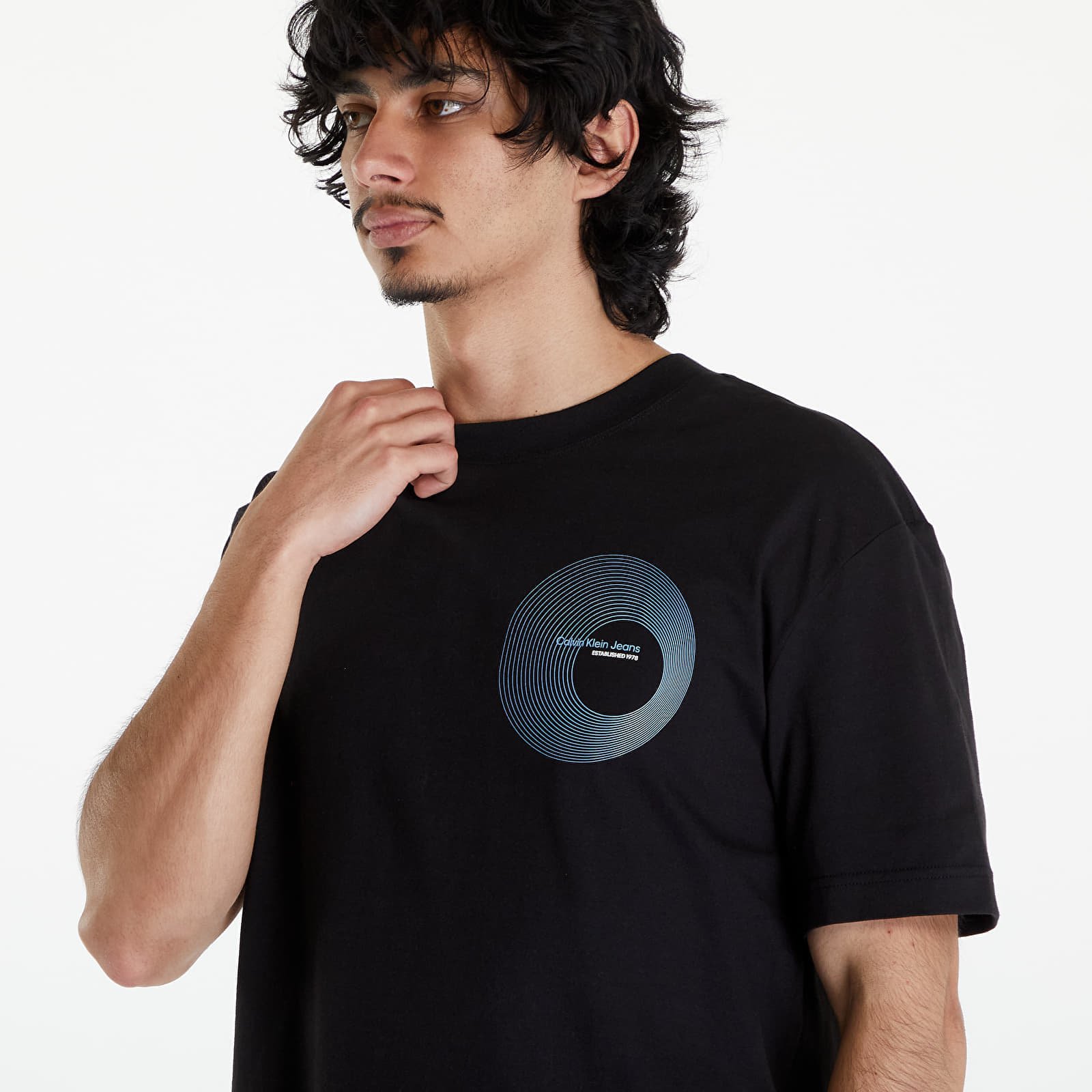 Circle Frequency Logo T-Shirt Black