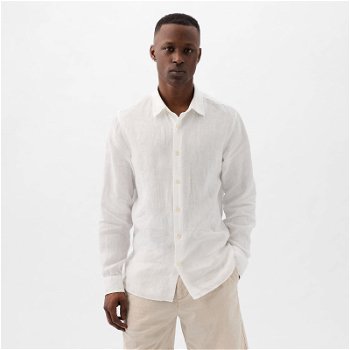 GAP Longsleeve Linen Shirt Optic White V6 855351-05