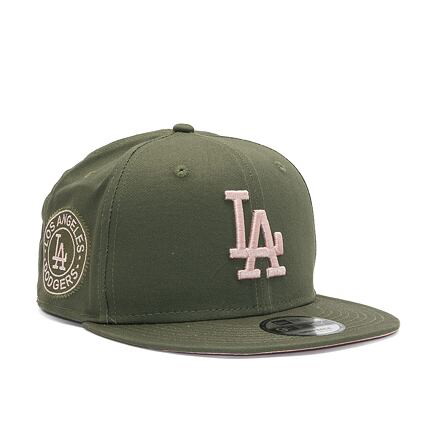 9FIFTY MLB Side Patch Los Angeles Dodgers New Olive / Dirty Rose