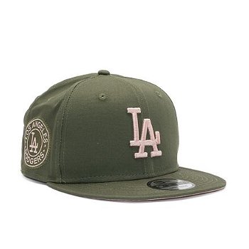 New Era 9FIFTY MLB Side Patch Los Angeles Dodgers New Olive / Dirty Rose 60298837
