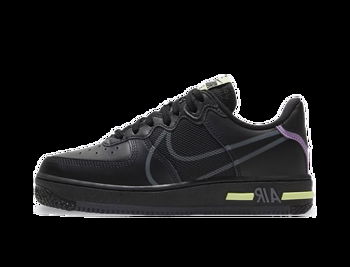 Nike Air Force 1 React "Triple Black" GS CD6960-001