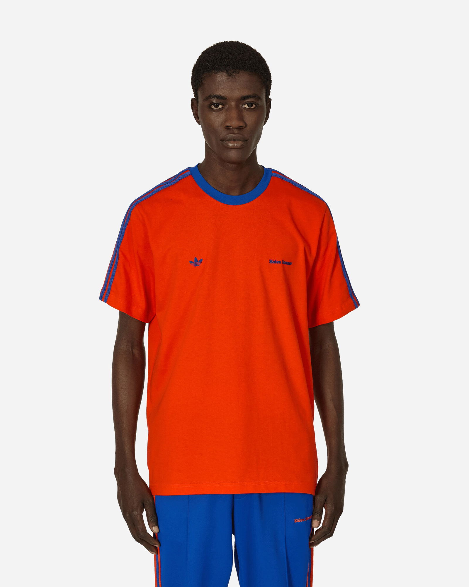 Wales Bonner x Short-Sleeve Tee Bold Orange/ Royal Blue