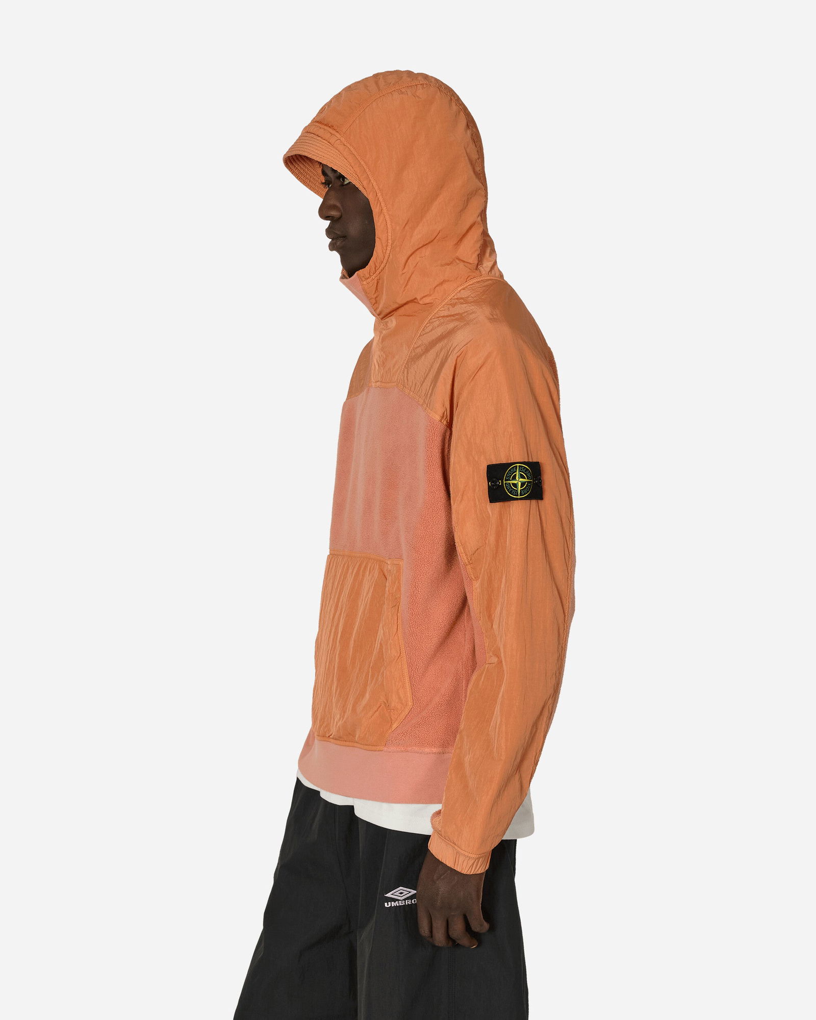 Sherpa Hooded Sweatshirt Orange