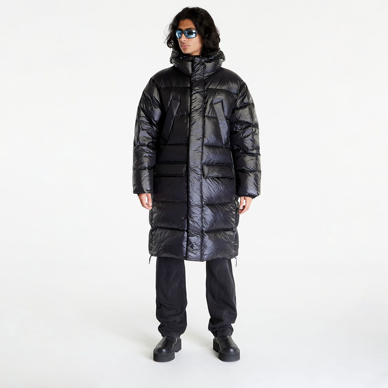 Long Puffer Jacket Black