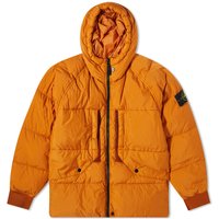 Crinkle Reps Hooded Down Jacket