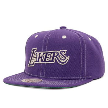 Mitchell & Ness Contrast Natural Snapback Hwc Los Angeles Lakers Purple HHSS6725-LALYYPPPPURP