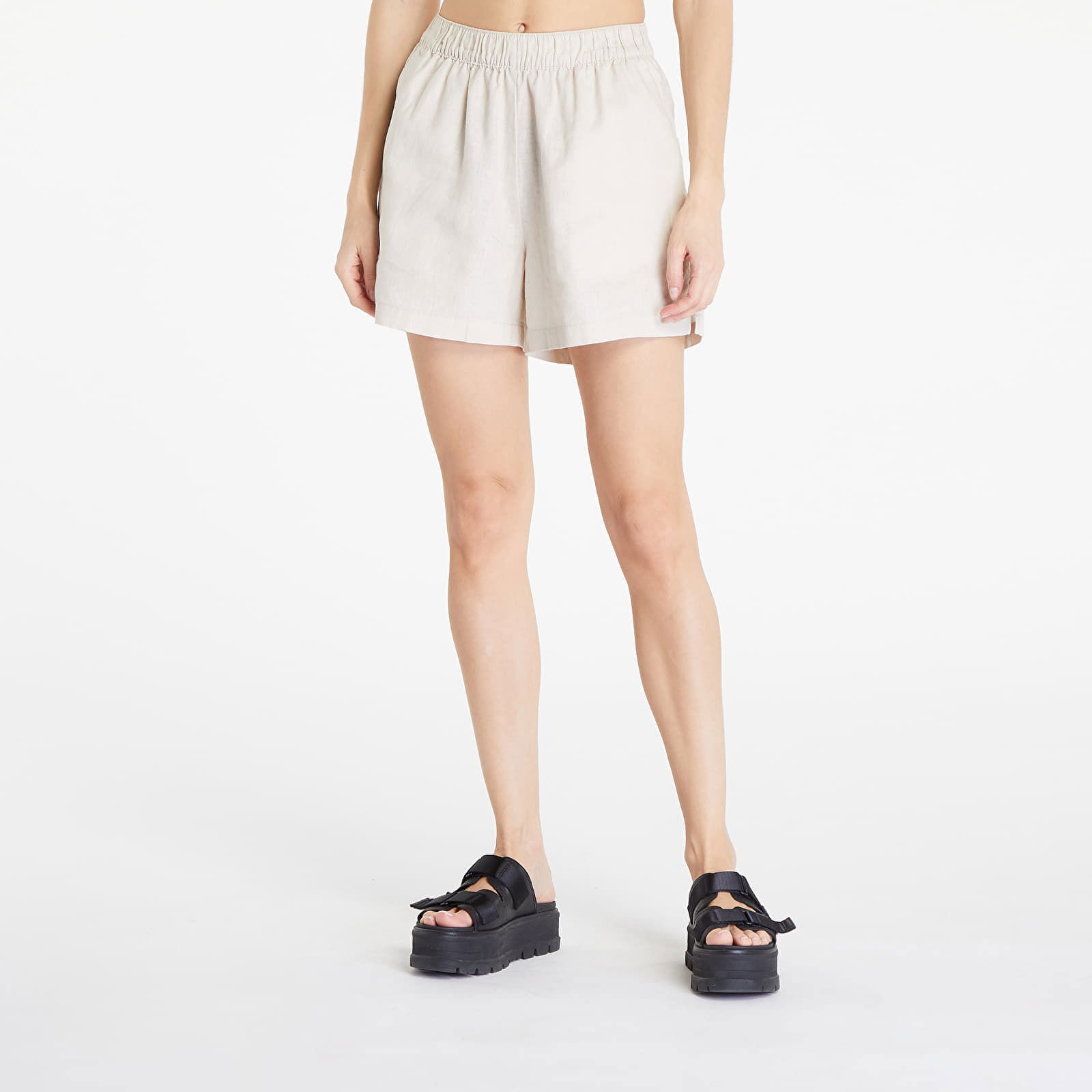 Linen Mixed Boxer Shorts Soft Seagrass