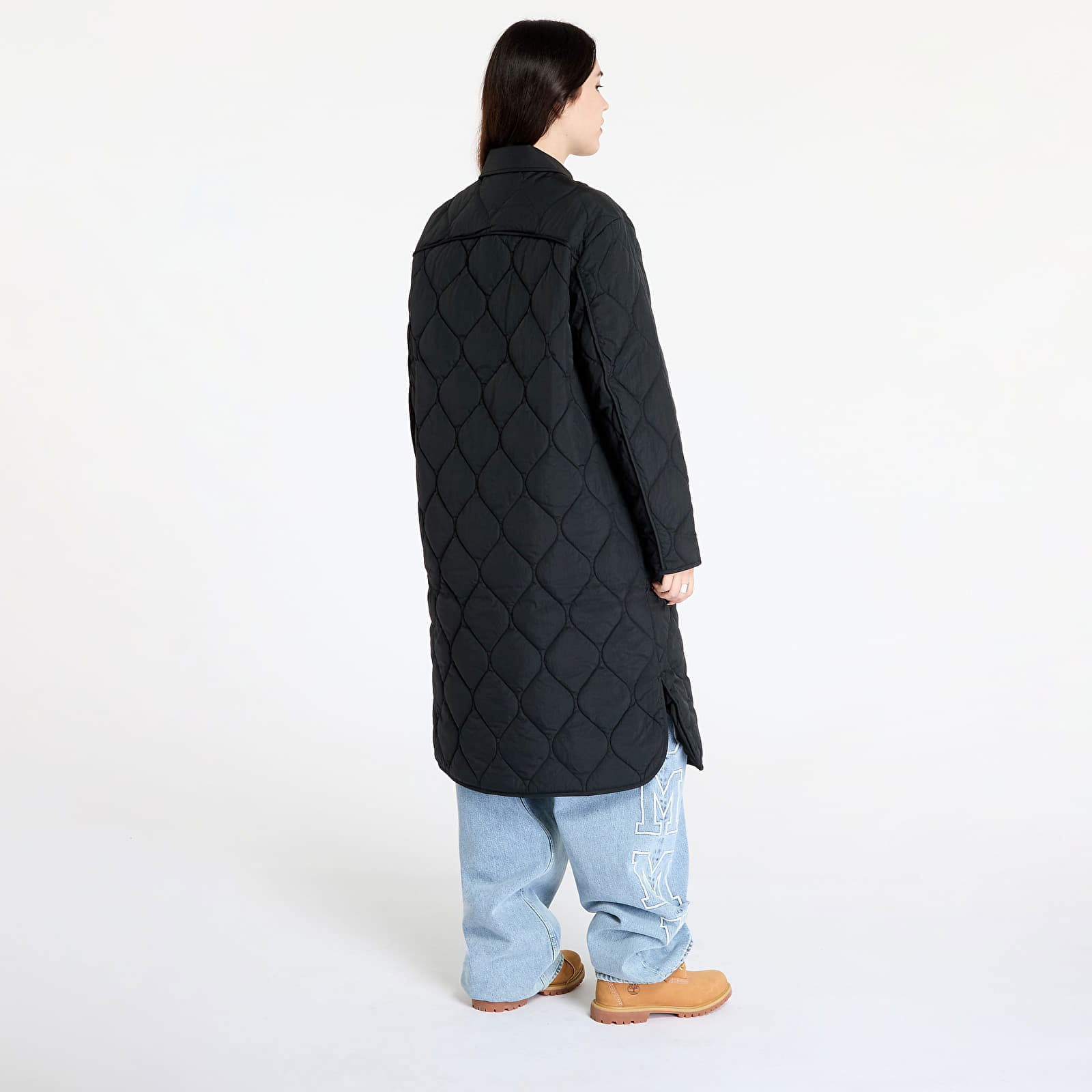 Onion Quilt Coat Jacket Black