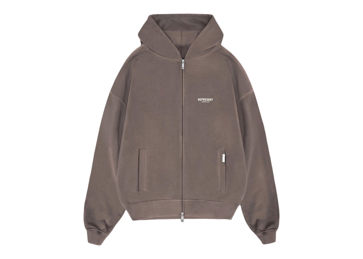 Represent Owners Club Zip Hoodie Fog