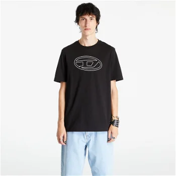 Diesel T-Just-Bigoval Short Sleeve T-Shirt A03789_0BEAF Black