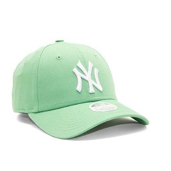 New Era 9FORTY Womens MLB League Essential New York Yankees Tropical Green / White One Size 60364309