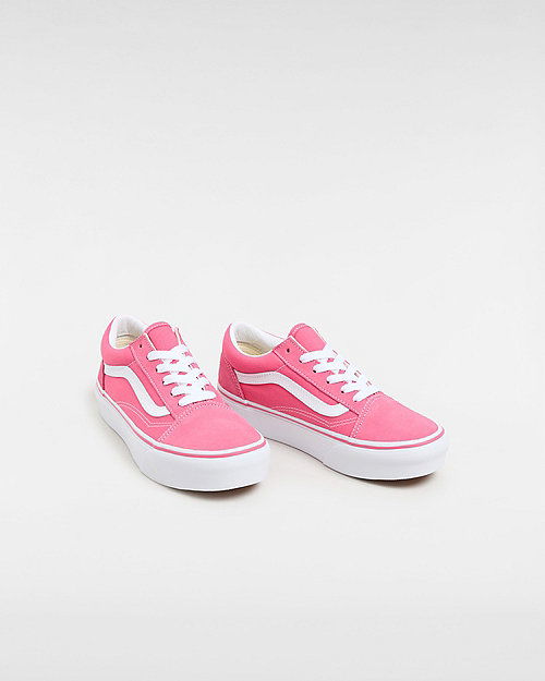 Youth Old Skool Platform Shoes (8-14 Years) (honey Suckle) Youth Pink, Size 2.5