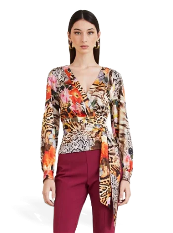 GUESS Marciano Floral Print Blouse 3BGH717099Z
