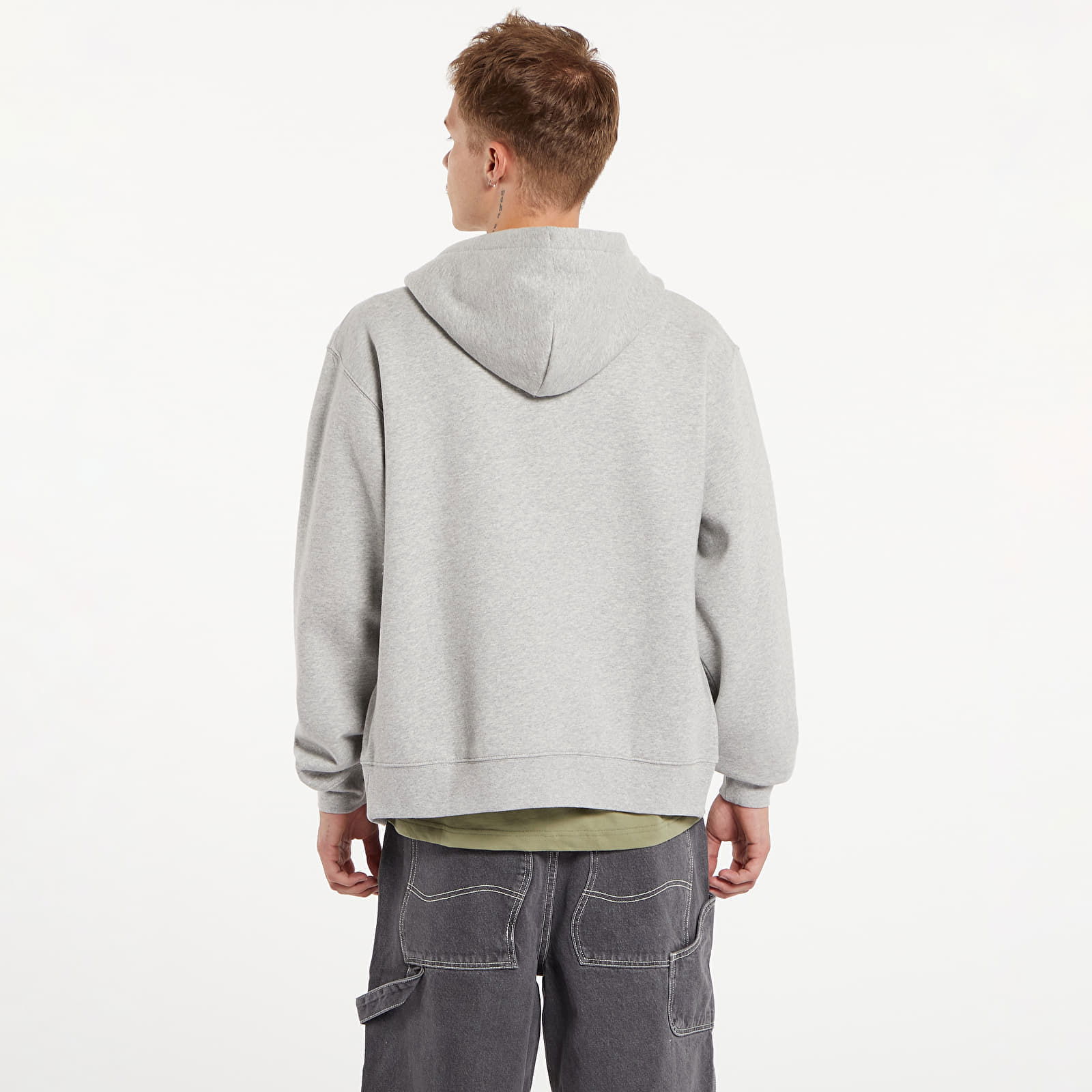 Gray Cursive Hoodie