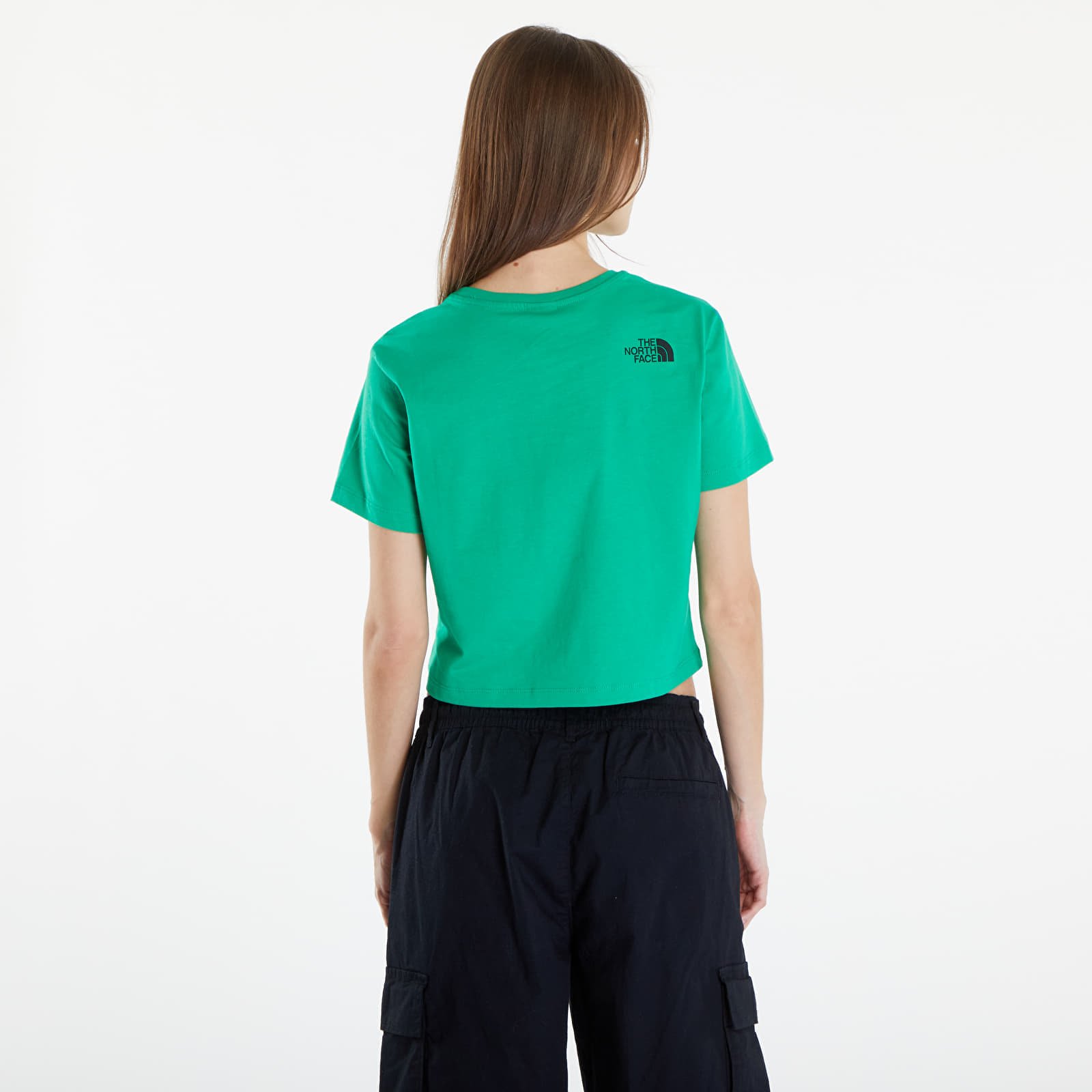 T-Shirt S/S Cropped Fine Tee Optic Emerald