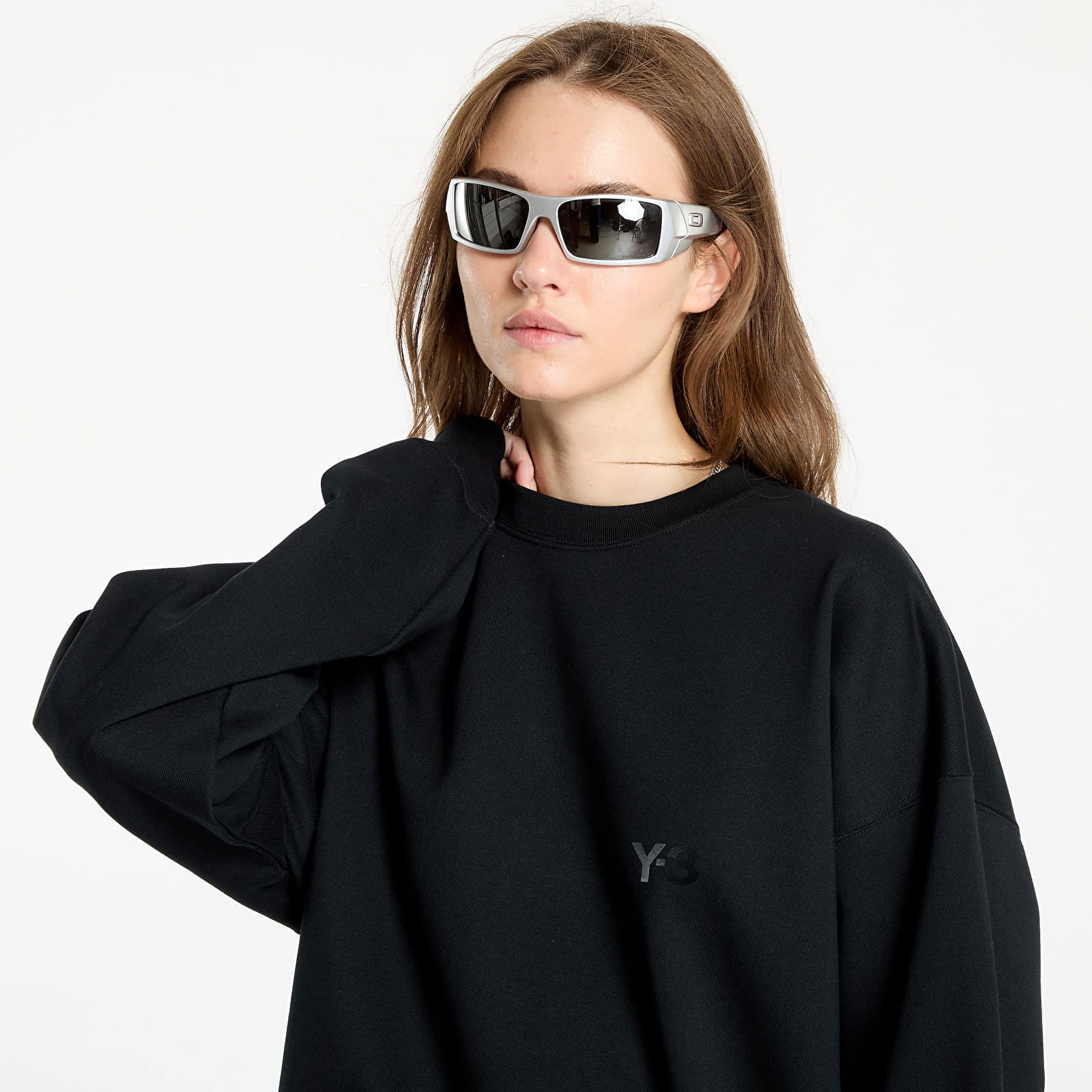 Black Bonded-Logo Sweatshirt