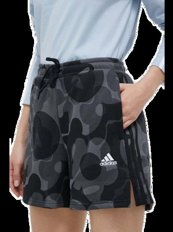 adidas Originals Sportswear Floral Graphic 3 Stripes Fleece Shorts IL3011