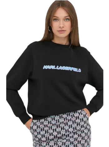 KARL LAGERFELD Future Logo Crop Sweatshirt 225W1804