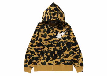 BAPE BAPE 1st Camo Full Zip Hoodie Yellow 1J80-115-001