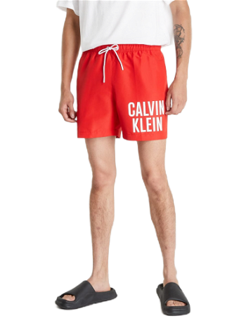CALVIN KLEIN Medium Drawstring Swim Shorts Intense Power KM0KM00701 XNL