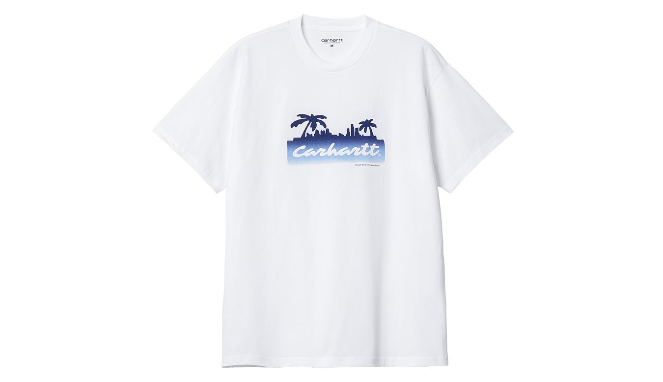 S/S Palm Script T-Shirt White