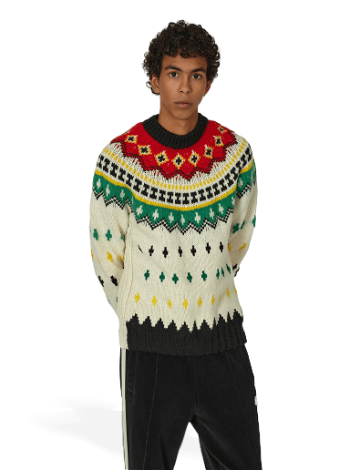 Moncler Jacquard Wool and Alpaca Sweater 9C00001M2865 002
