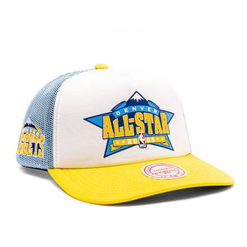 Mitchell & Ness NBA Party Time Trucker Snapback Hwc Denver Nuggets White / Blue HHSS5140-DNUYYPPPWHBL