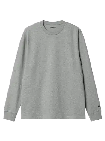 Carhartt WIP L/S Base T-Shirt "Grey Heather / Black" I026265_00K_XX